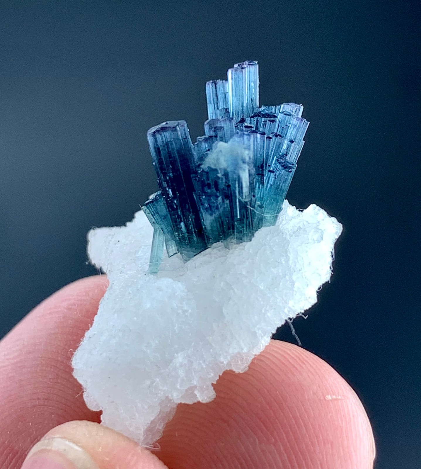 23 CTs Natural Indicolite Tourmaline Cluster specimen from Afghanistan