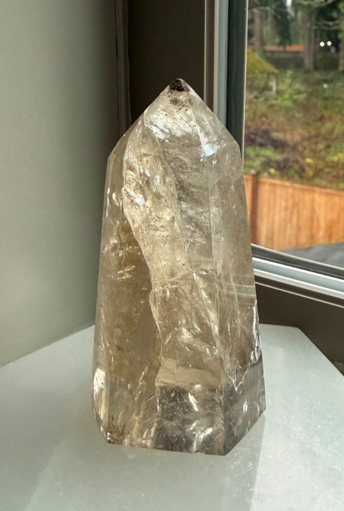 High Quality Natural Brazilian Champagne Citrine Point