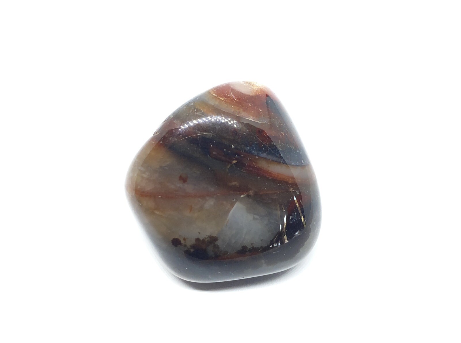 Agate Polished Stones From Brazil 3pcs 212g Total approximately 1 1/2in – 2in