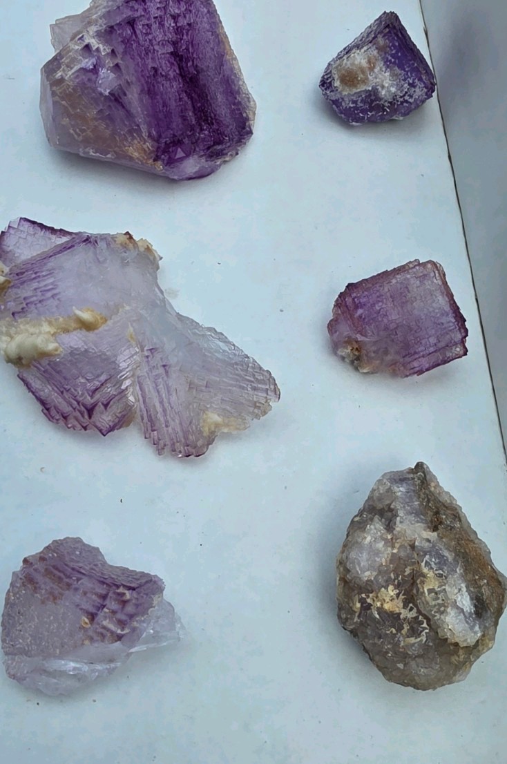 💜Navidad Mine Purple Fluorite Collection Flat💜