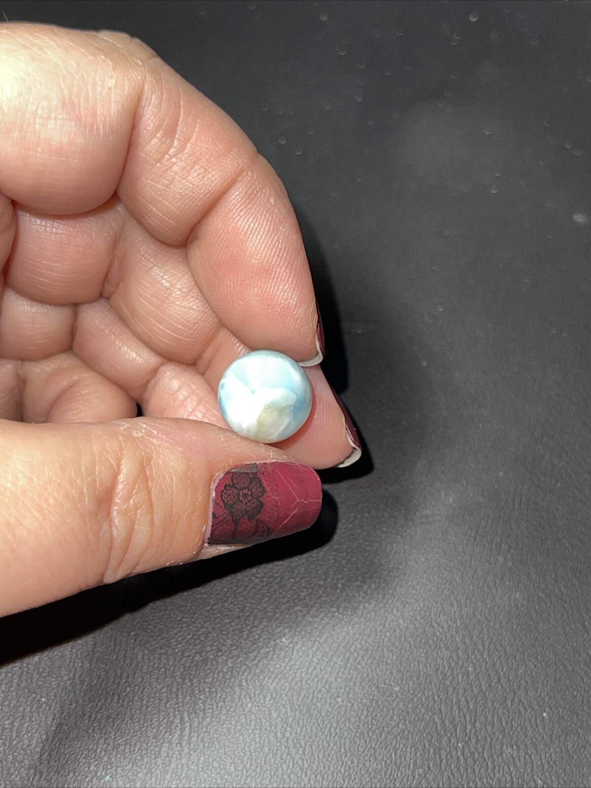 Larimar Mini Sphere Ball Orb Marble 12mm