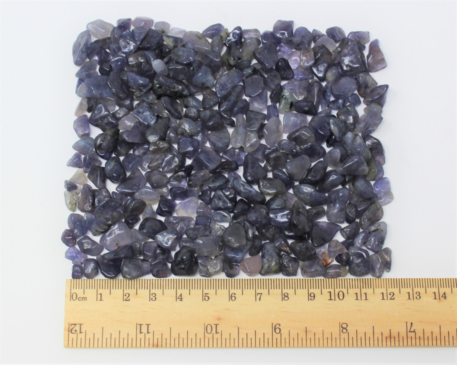 Iolite Semi Tumbled Gemstone Mini Chips 5-15 mm, ‘A’ Grade Wholesale Bulk Lot