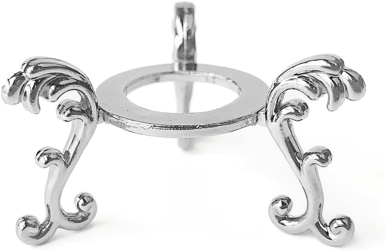 6PCS Silver Crystal Ball Stand Display Natural Rock for 40Mm to 80Mm Spheres Bas