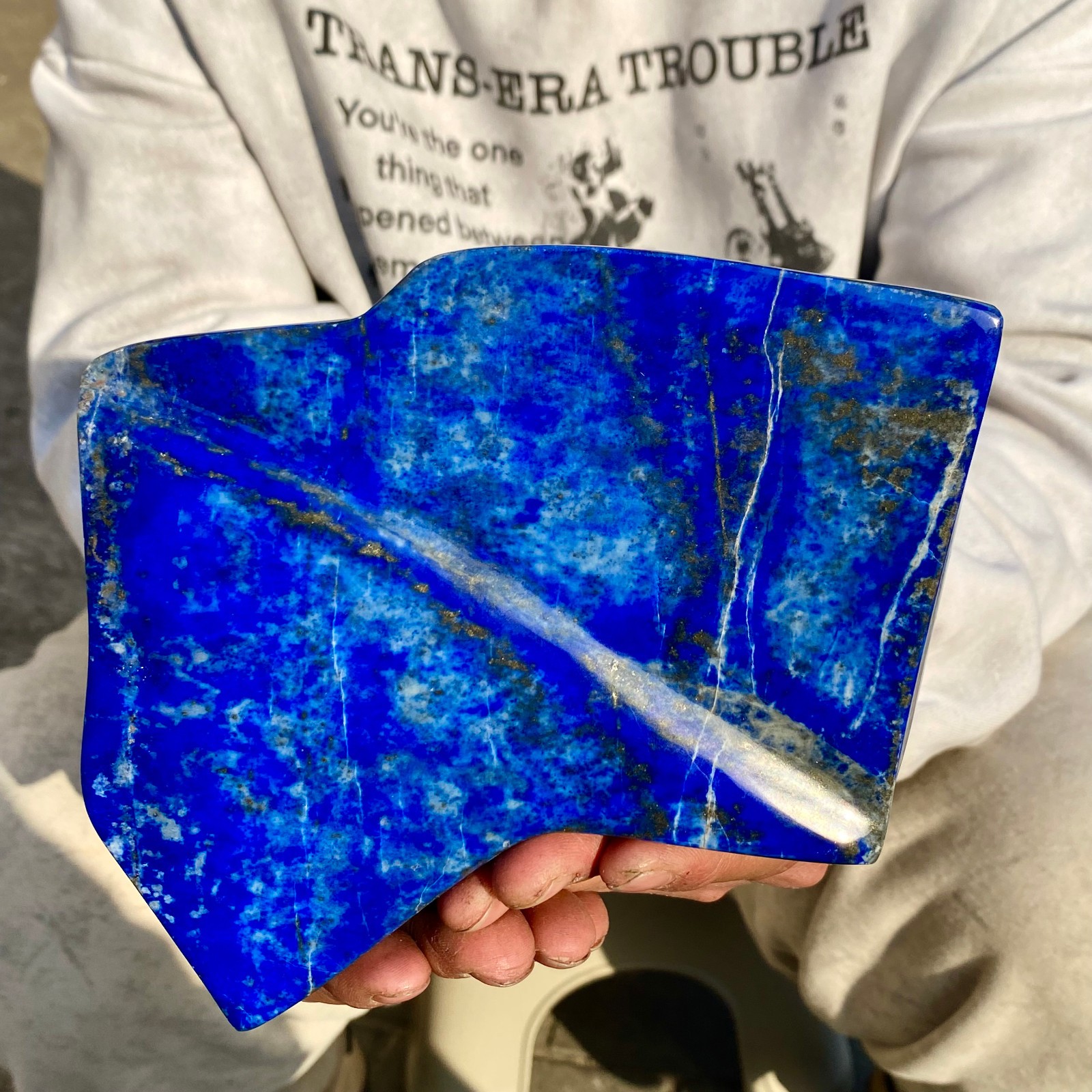 5.3LB LapisLazuli Freeform Polished Rough Tumble Healing Crystal Specimen Stone