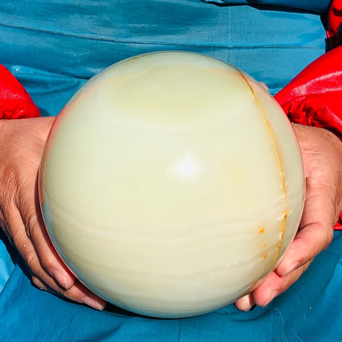 4460g Natural Afghan Jade Chakra Quartz Sphere healing ball Specimen