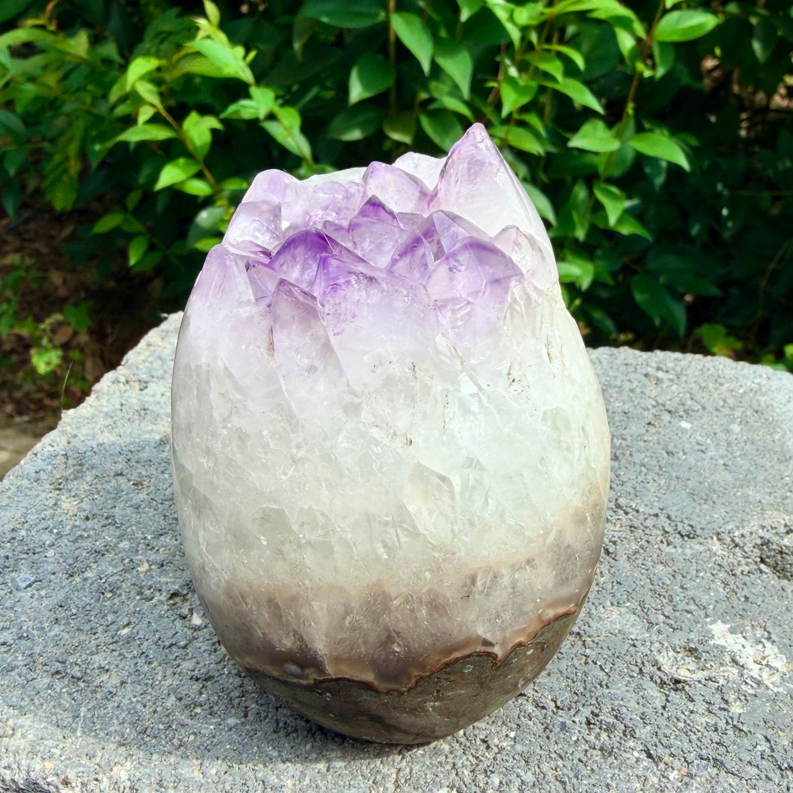 1.94LB Amethyst agate crystal cave skull, Rare hand carved skull specimen