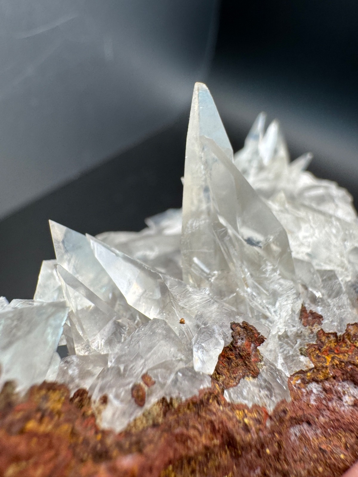 6223 High Quality Sharp, Clear Calcite Cluster Ojuela Mine, Durango MX 58g