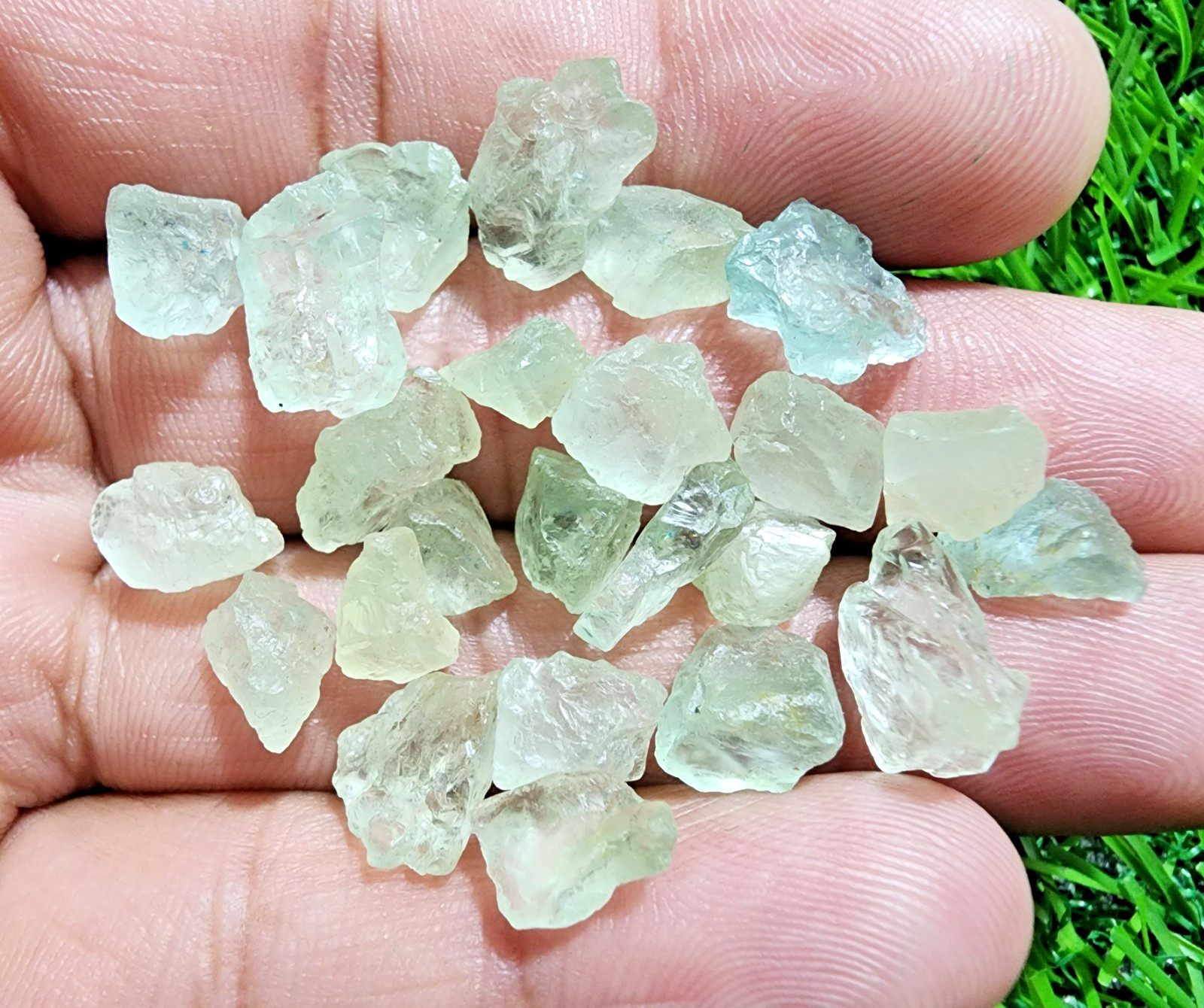 AAA+ Quality Aquamarine Gemstone Rough Lot 8-13mm Loose Stones Jewelry Making
