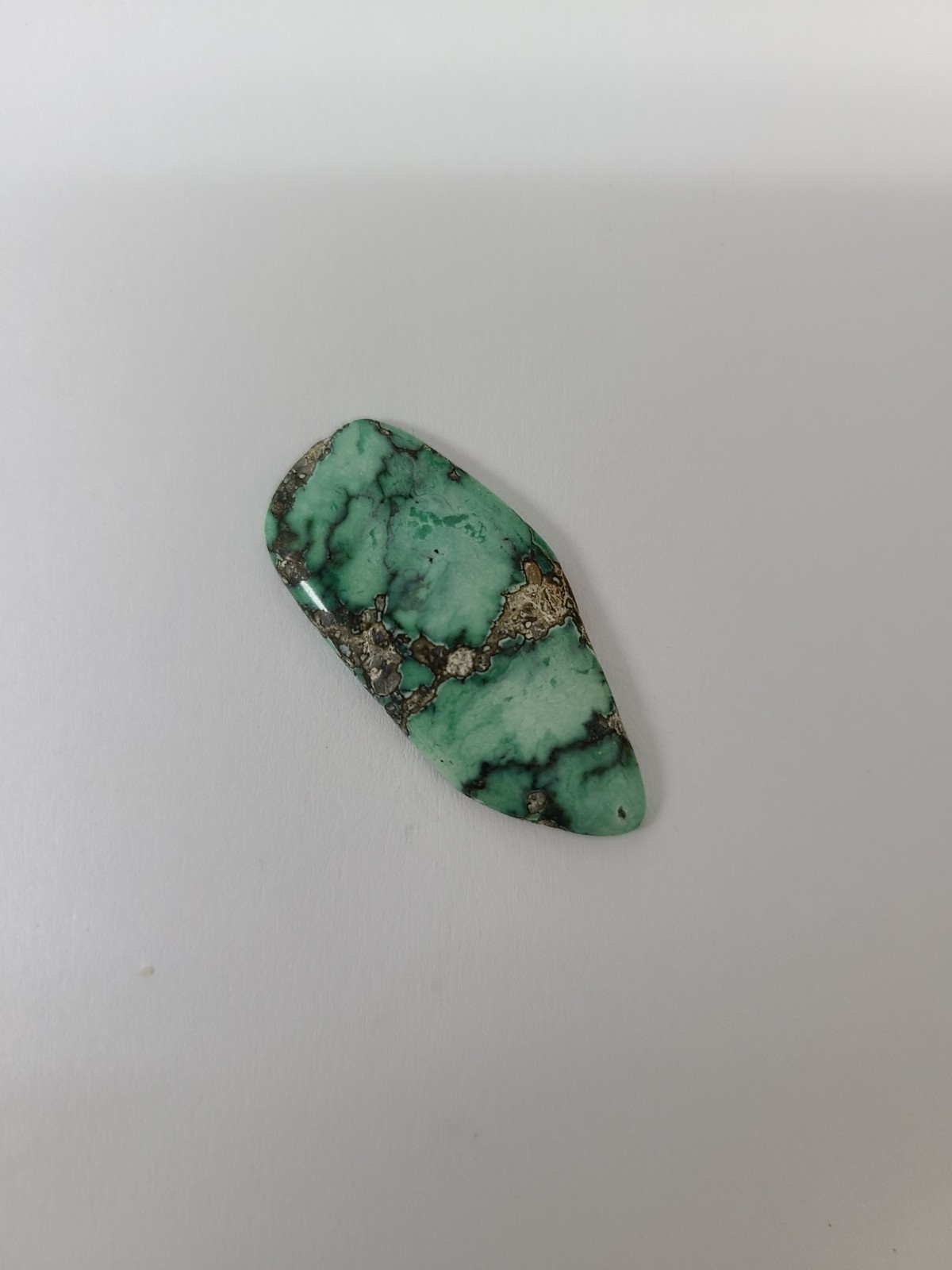 EXTREMELY RARE Variquoise Cabochon. Turquoise/Variscite. Freeform 12.6 ct