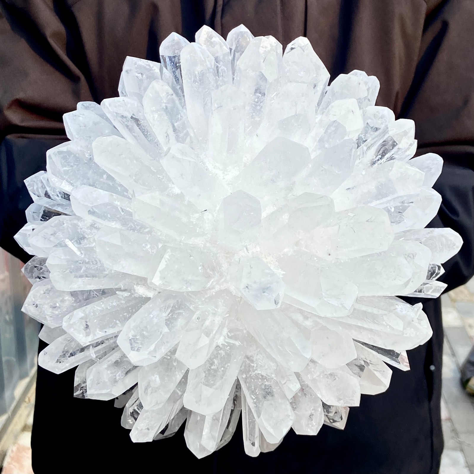14.44LB Natural White Clear Quartz Crystal Cluster Rock Stone Specimens Reik