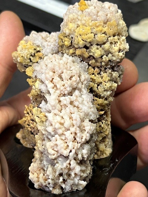 RARE BEAUTIFUL UNIQUE 3 7/16 ” DRUZY AMETHYST STALACTITE FORMATION, URUGUAY