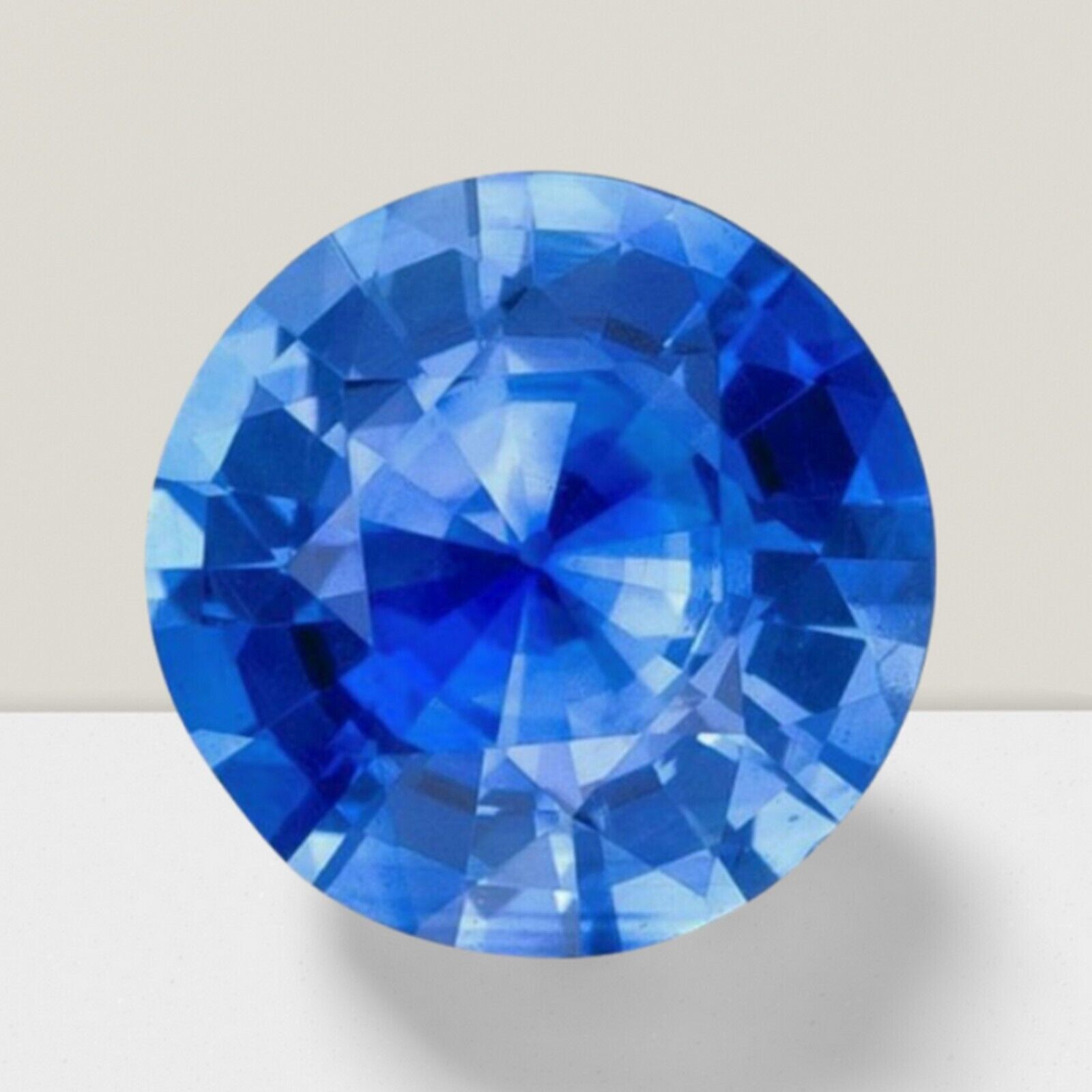Blue Sapphire Round Cut Gemstone 3.50 Cts – 10 mm AAA+ Loose Gem