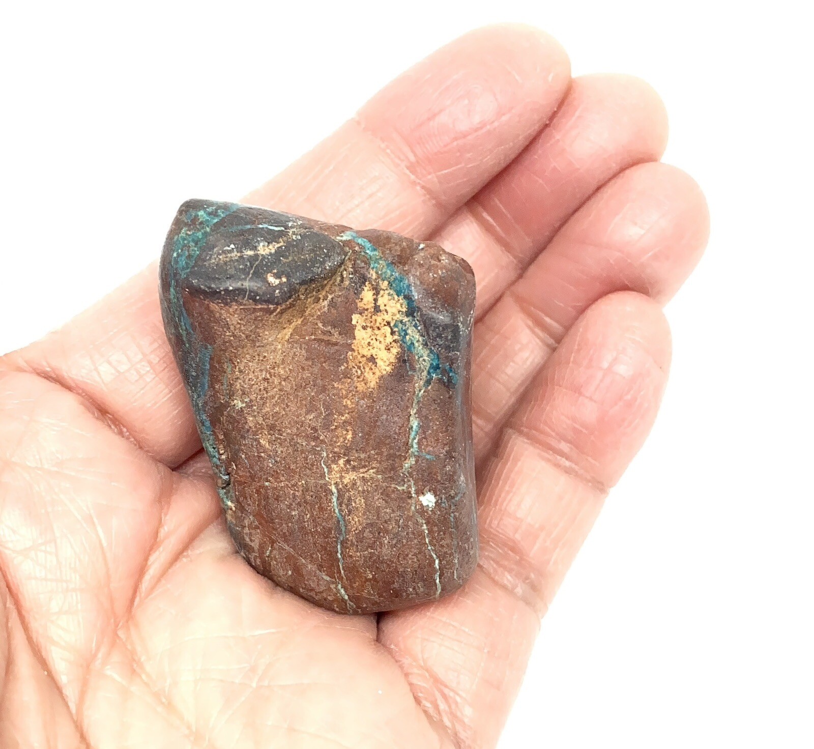 Chrysocolla/Malachite In Cuprite Stone From Arizona 55g Over 1 1/2in