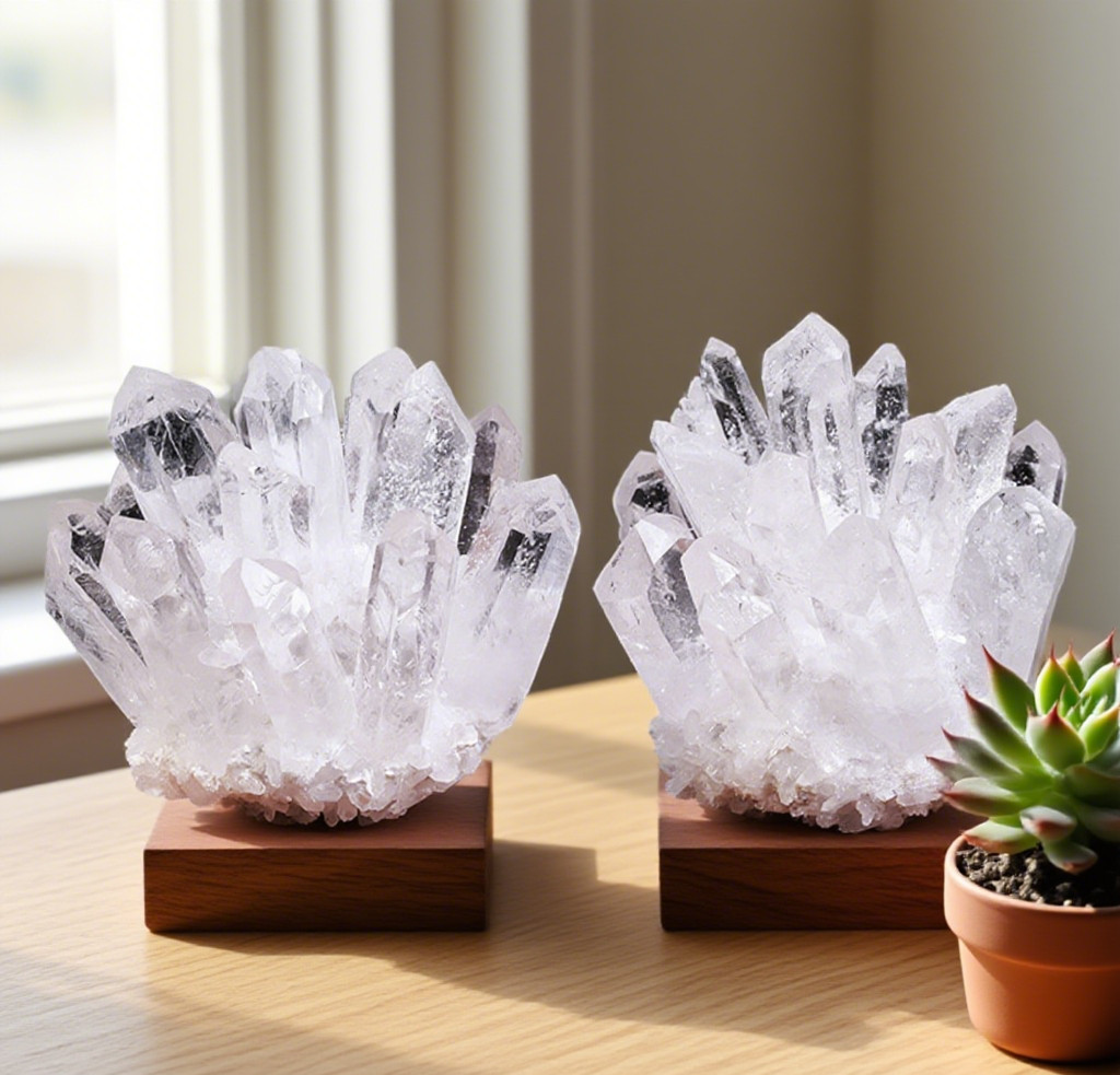 Rare Large Raw Clear Quartz Crystal Cluster Quartz Mineral Specimens Decor
