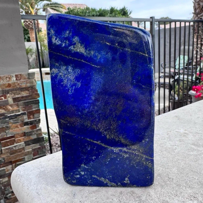 Lapis Lazuli Stone 5.6” 3lb Freeform Polished Mineral – Afghanistan