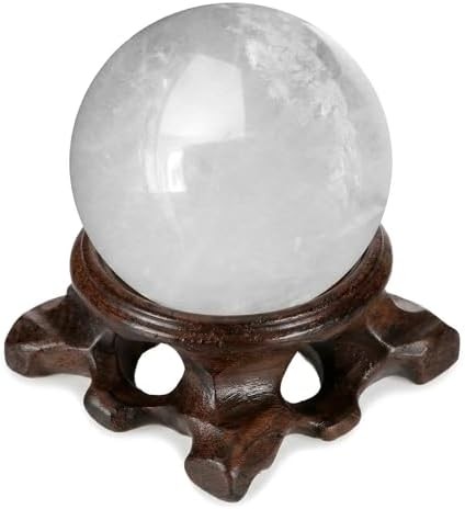 Wooden Stand for Crystal Sphere Quartz Ball Holder Wood Display Stand Base Decor