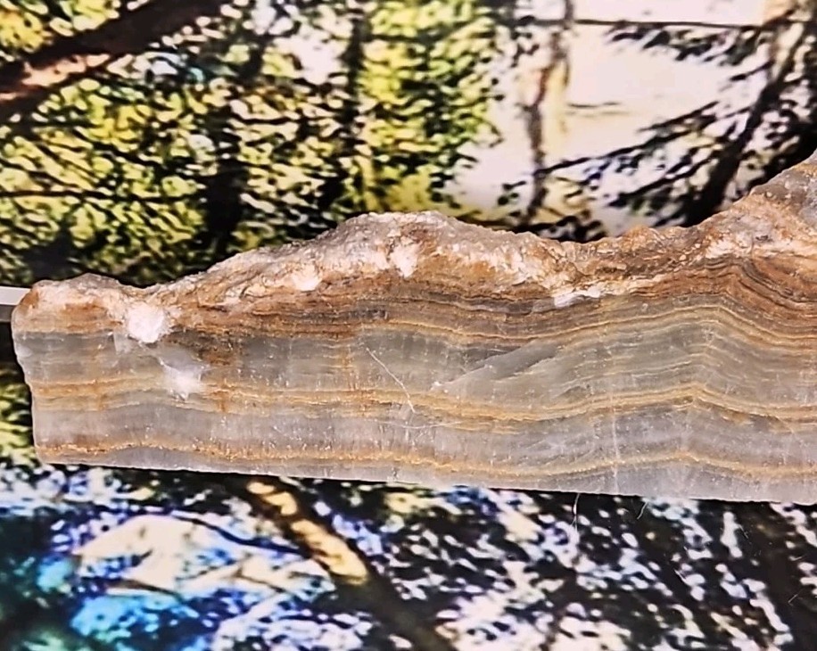 Blue Onyx Slab, Grade A 8.31oz 9in Long