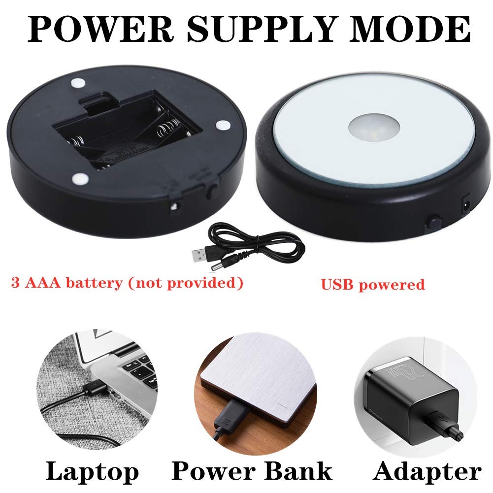 LED Light Base Non-Slip Round Display Stand in A Variety of Colors,Suitable f…