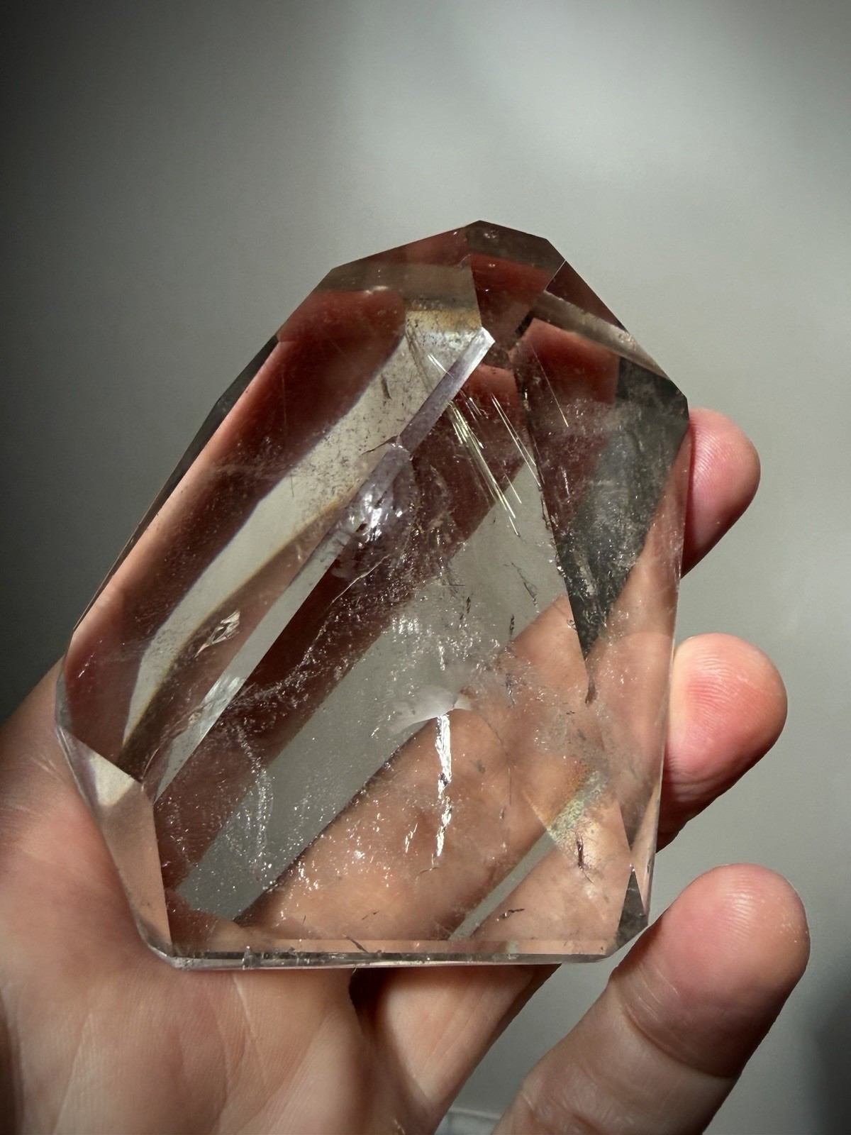 Gold Rutilated Quartz Crystal Optical Quartz Rutile Inclusion Quartz Polished