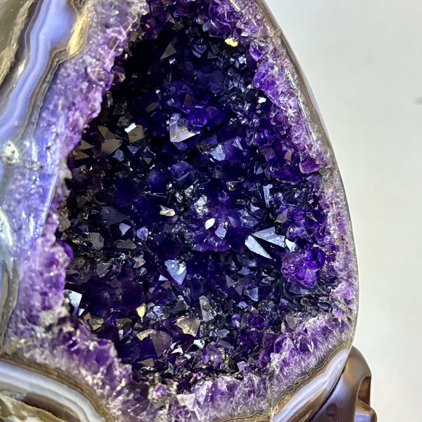 10.3LB Natural amethyst Dinosaur egg Quartz Crystal specimen healing