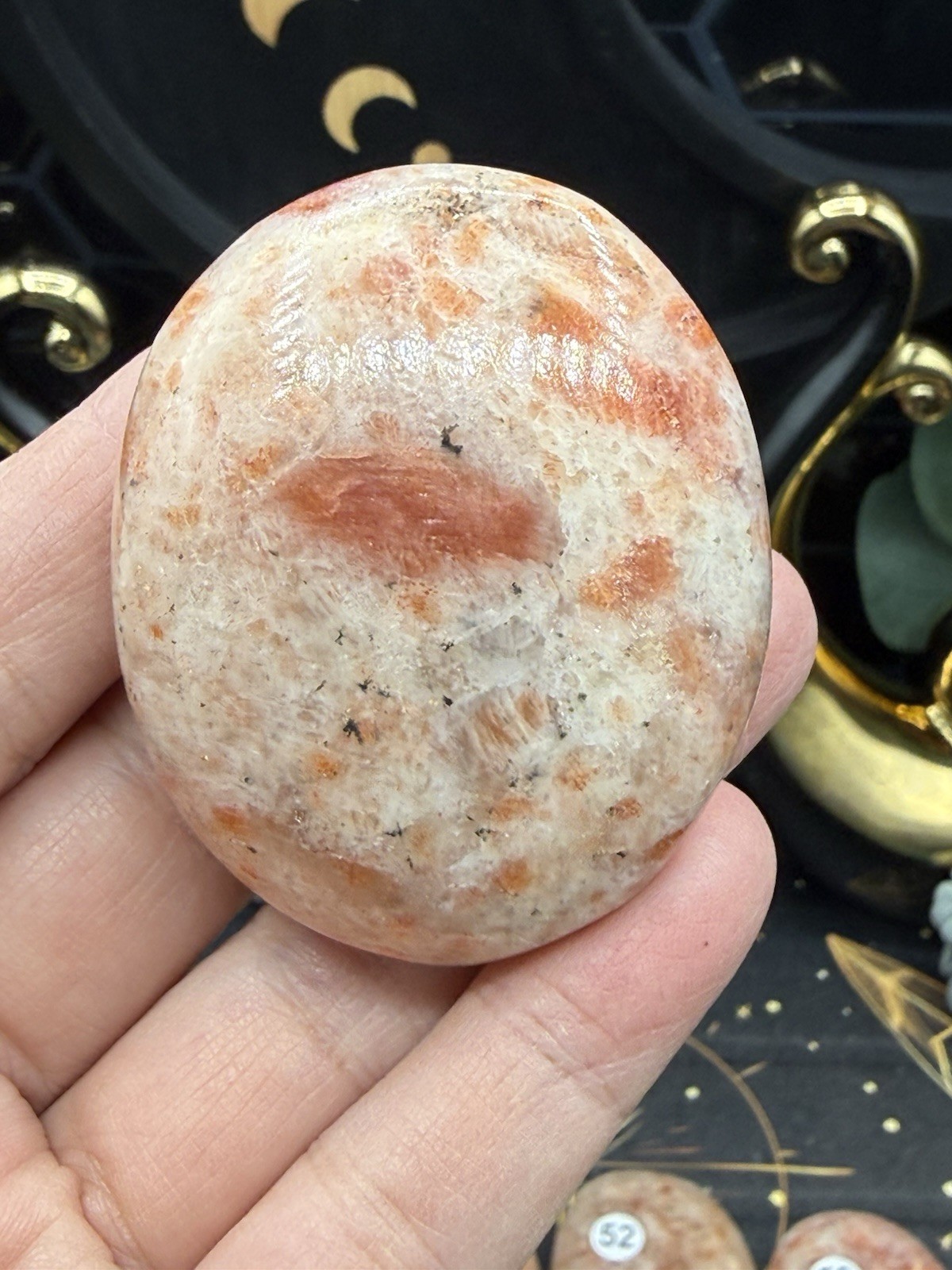 Natural Sunstone Palms Stones You choose. Free shipping