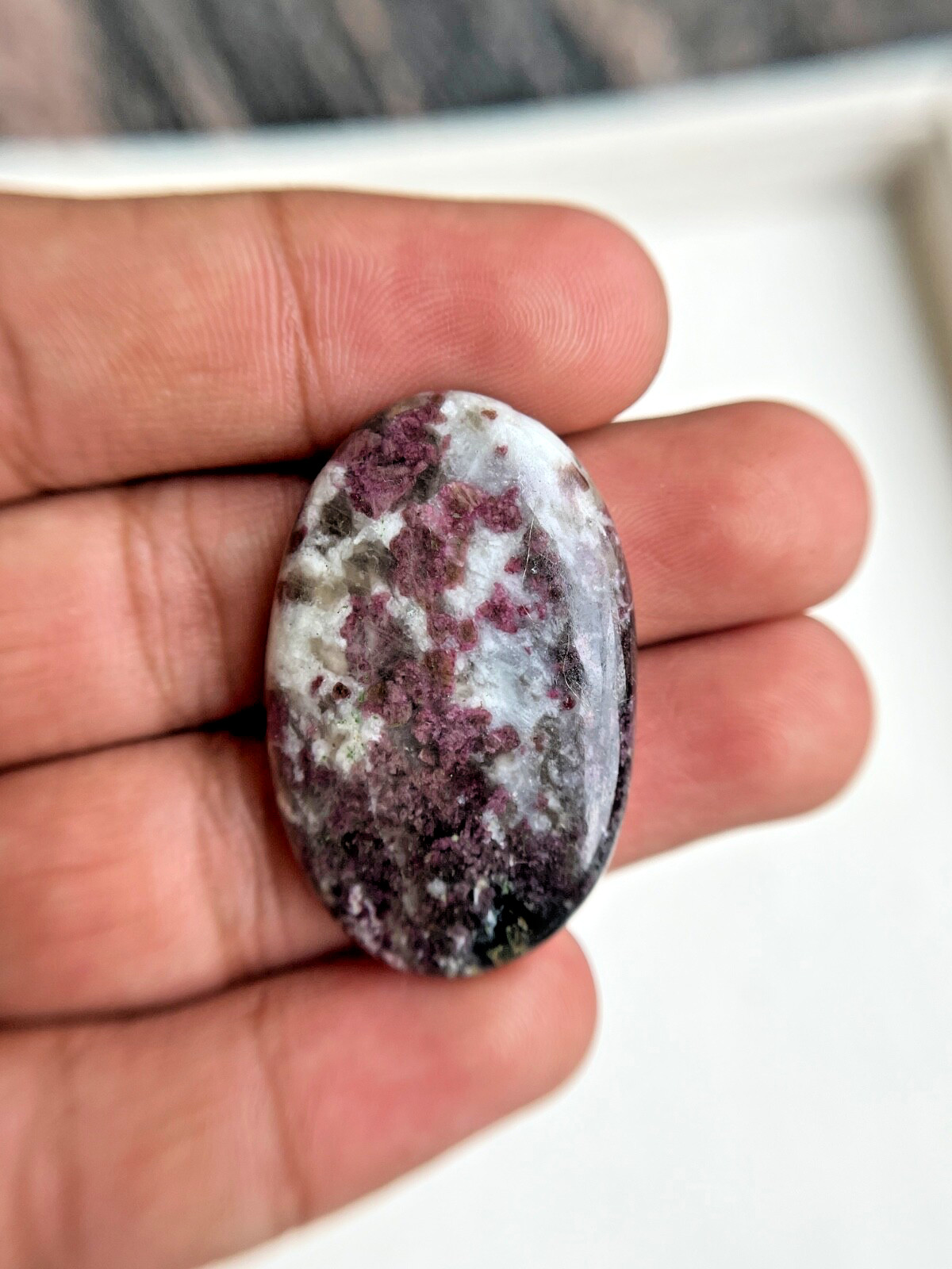 Pink tourmaline quartz Cabochon 62ct. Natural Oval AAA Loose Gemstone 40x26x6mm