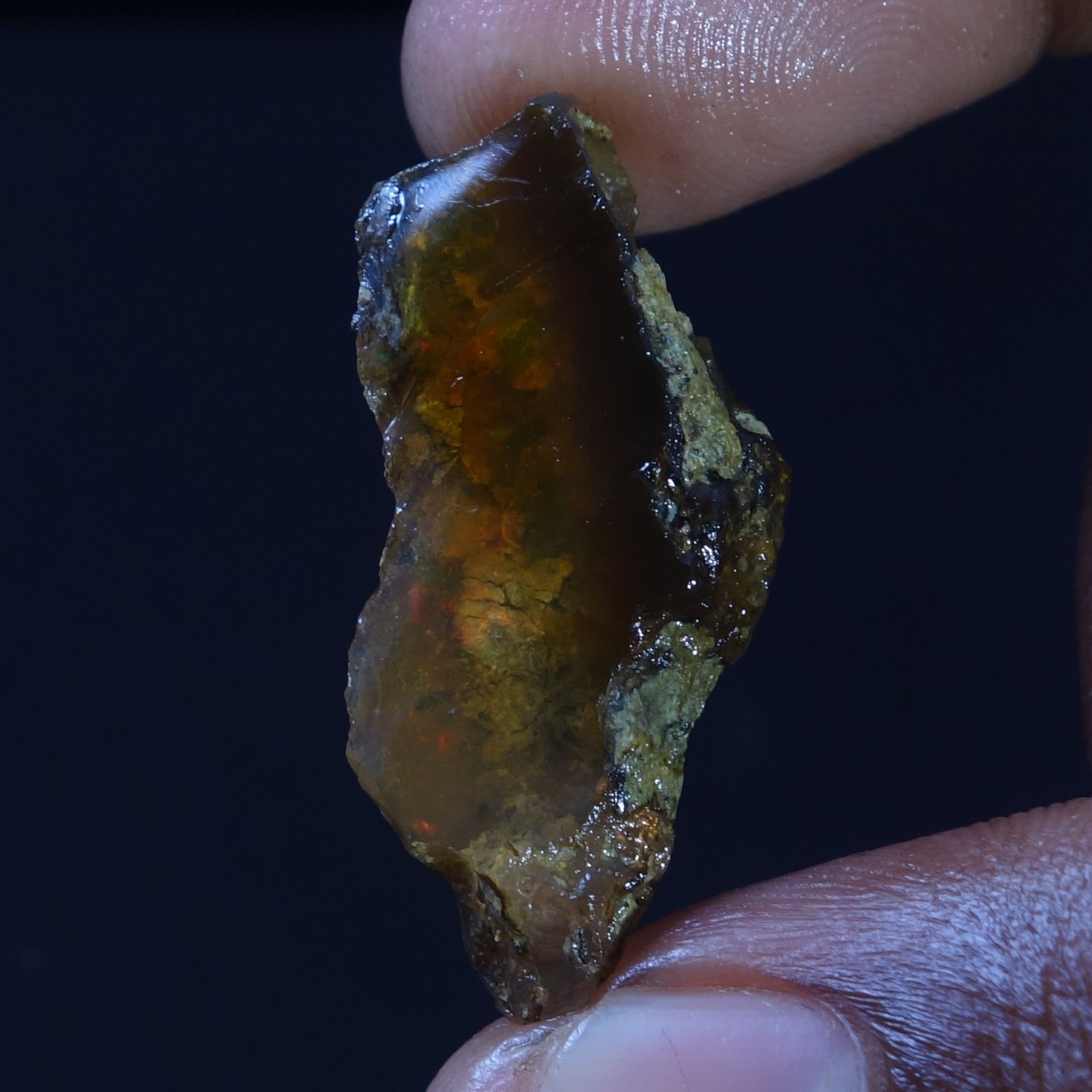 16.00 Cts 100% Natural Welo Fire Ethiopian Oil Opal Rough Cab Gems Ring Nacklace