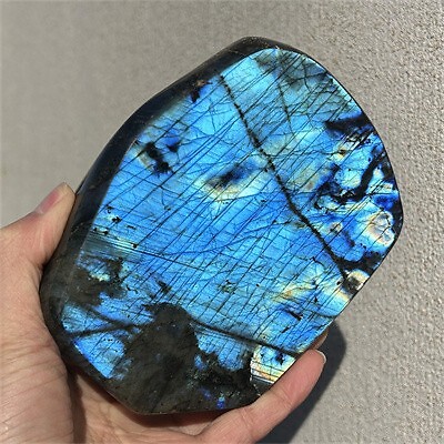 1.56kg Natural Labradorite Quartz Crystal Spectrolite Mineral Reiki healing