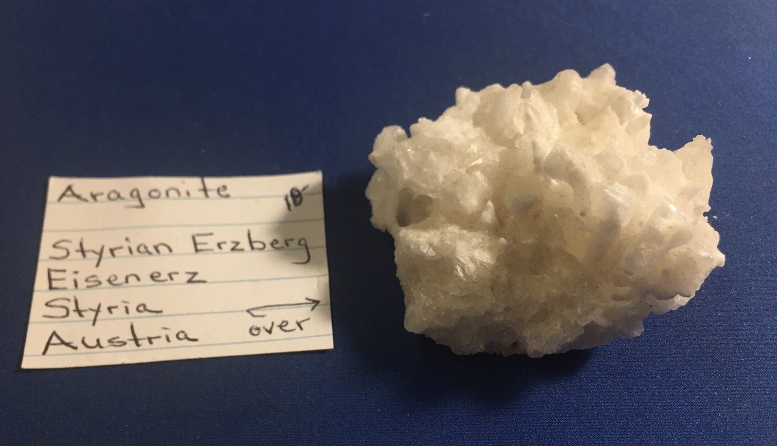 Aragonite from Styrian Erzberg, Eisenerz, Stygian, Austria
