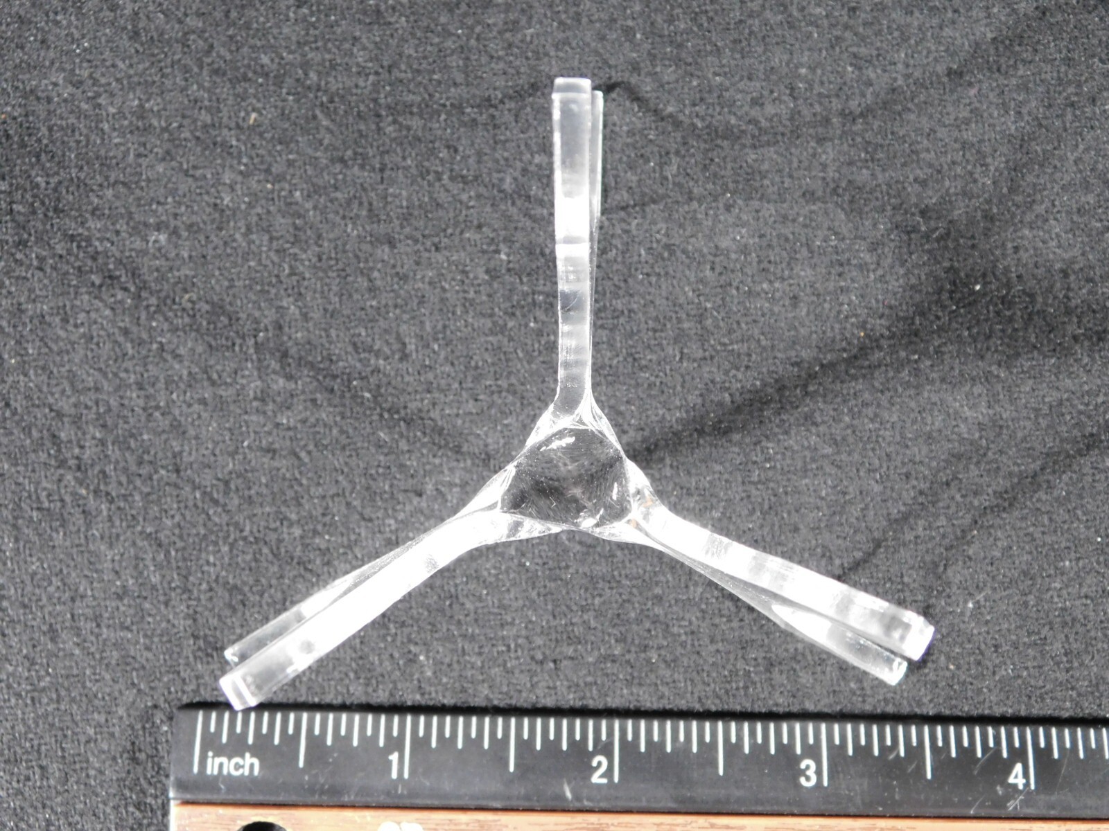 Sphere Display Stand Three Post Clear Lucite Large Size TT13