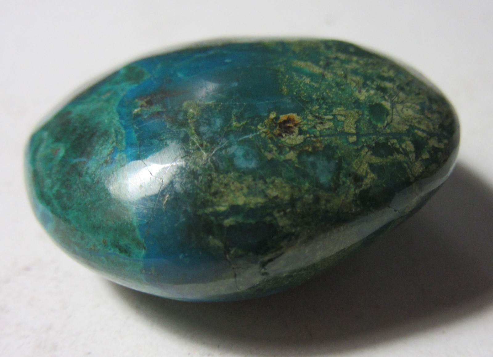 Tumbled Chrysocolla Multicolor 1 1/4 Inch Gemstone Collectible TCMGC-1.25