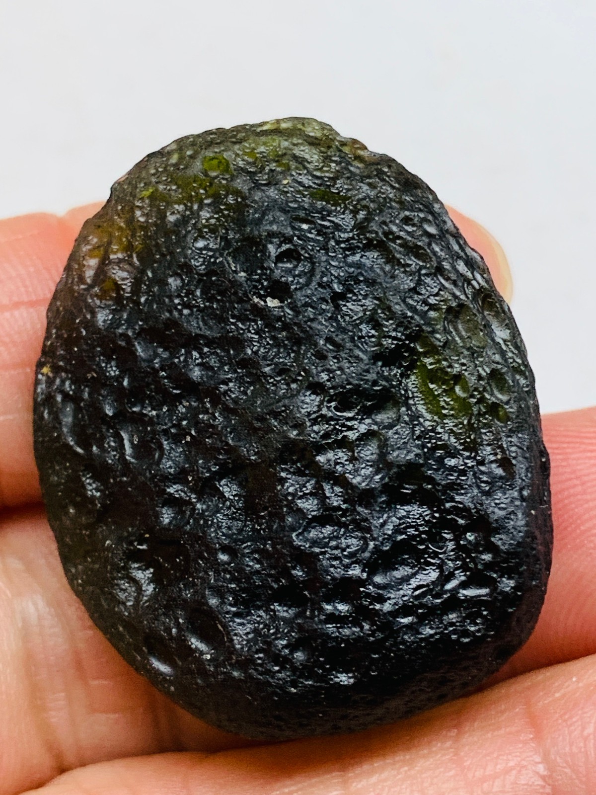 TOP Moldavite Raw Moldavite Crystal from Czech Republic PICcertificate 69CT