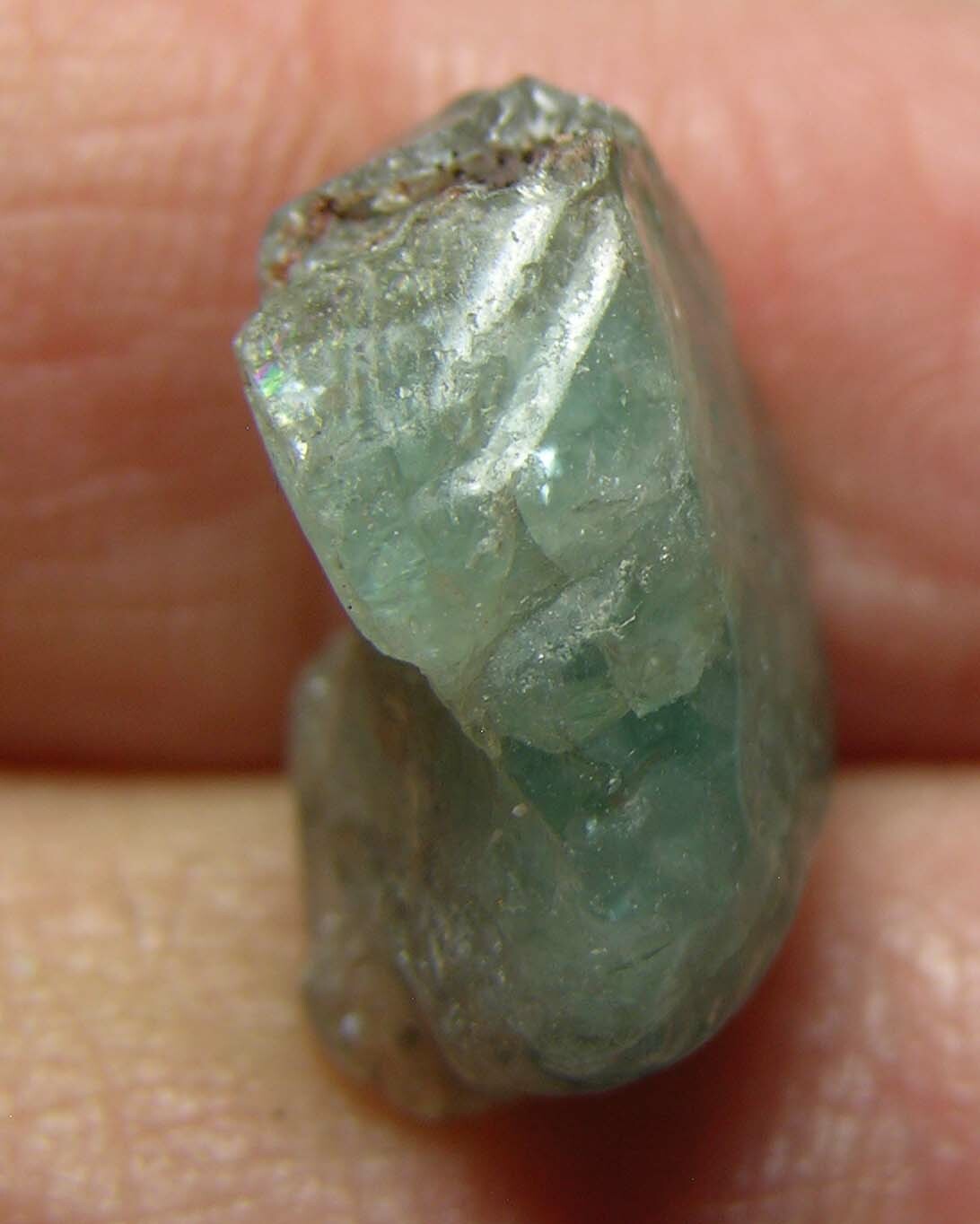 #23 Cambodia 16.50ct Natural Rough Uncut Blue Zircon Crystal Specimen 3.30g 17mm