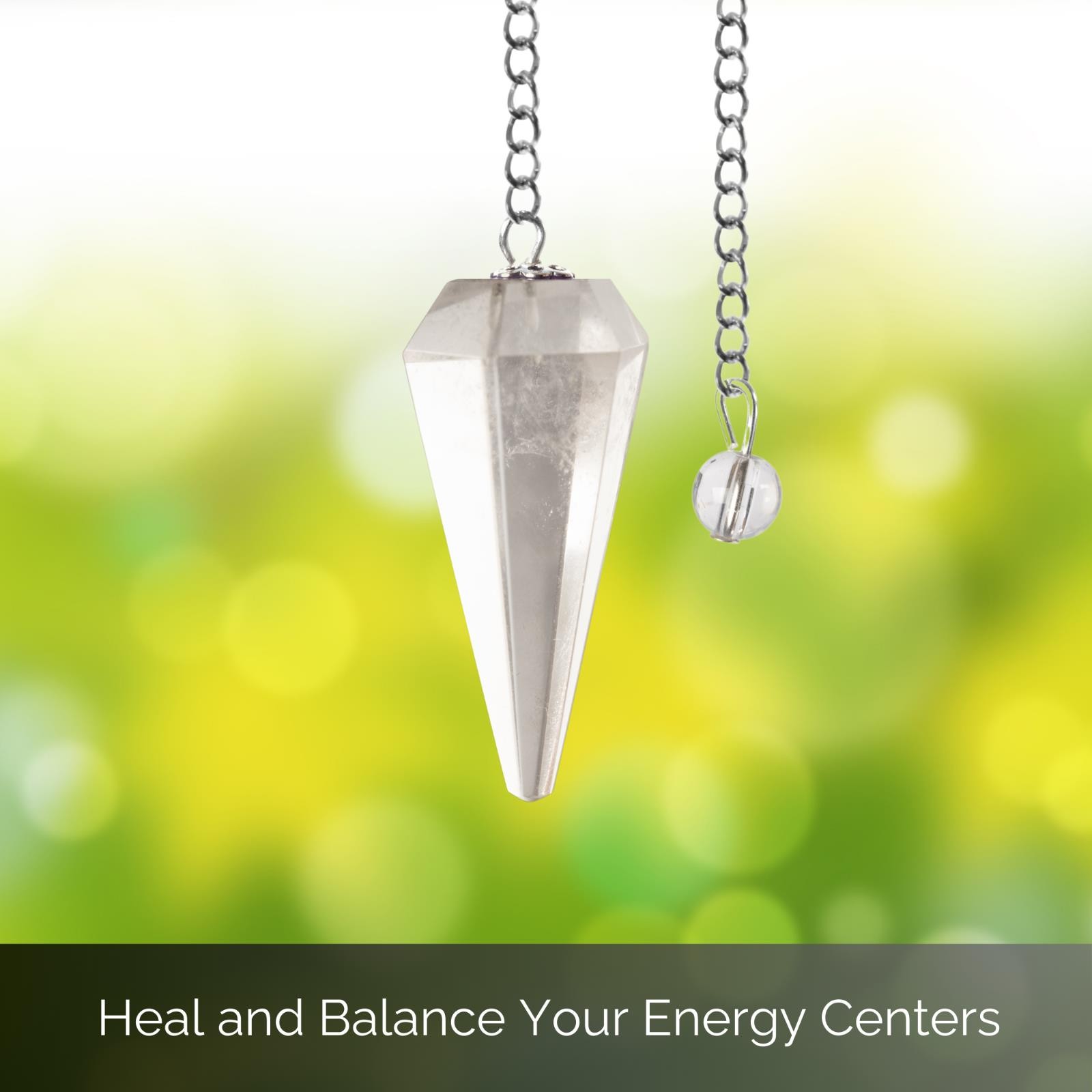 Clear Quartz Pendulum Crystal Divination Tools — Dowsing Pendulum Crystal with C