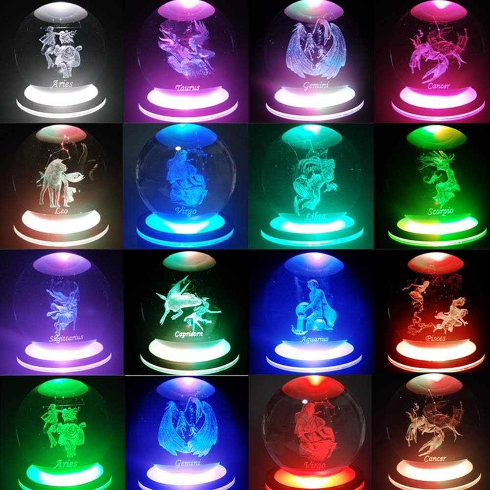 LED Light Base Square Stand Non-Slip Multicolor Display for Crystal Spheres