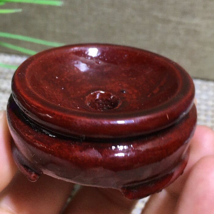 2PCS 50mm Red Rosewood Wooden Base Stand holding Crystal ball/sphere