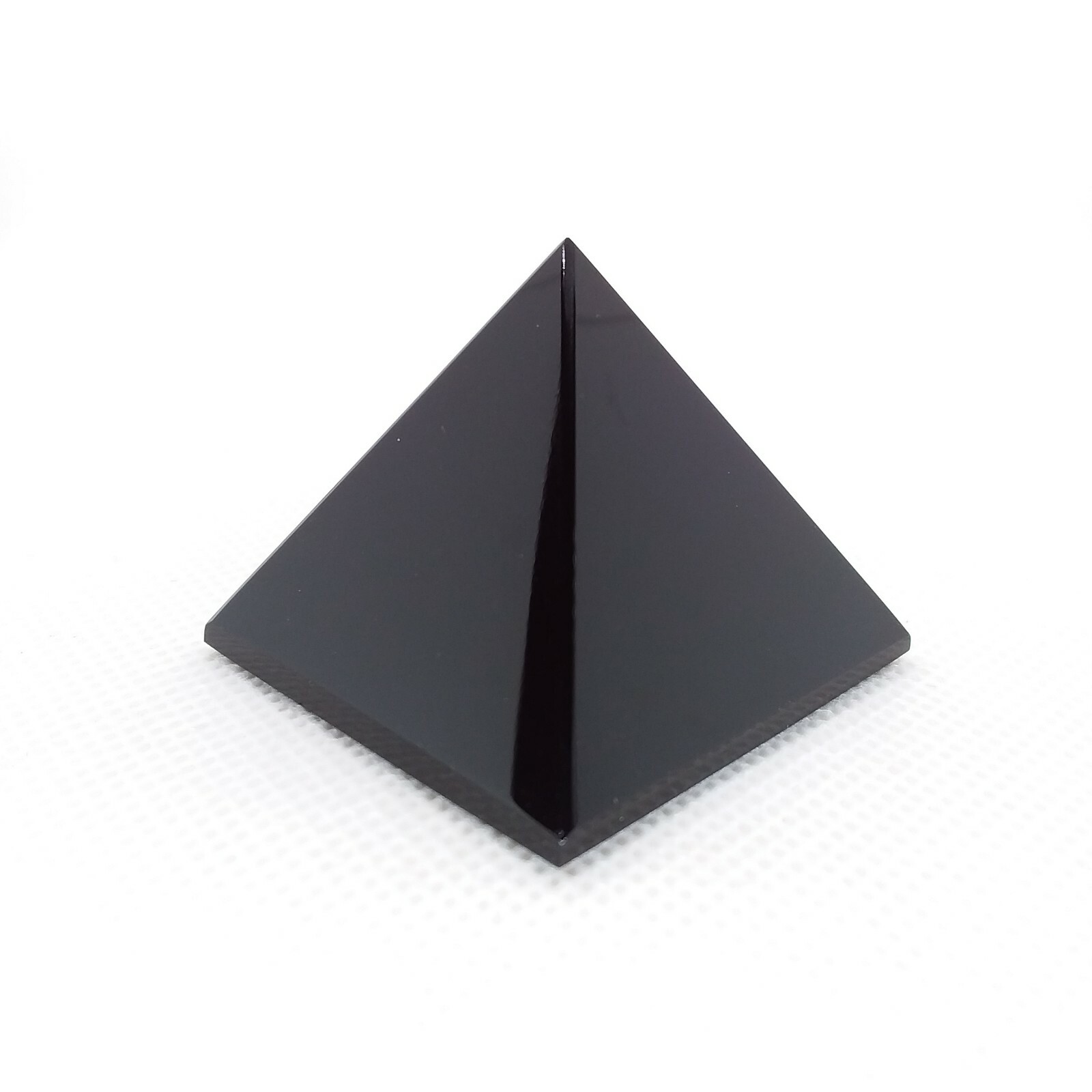 Obsidian, 1 5/8 inch, pyramid, display specimen, #R-5724