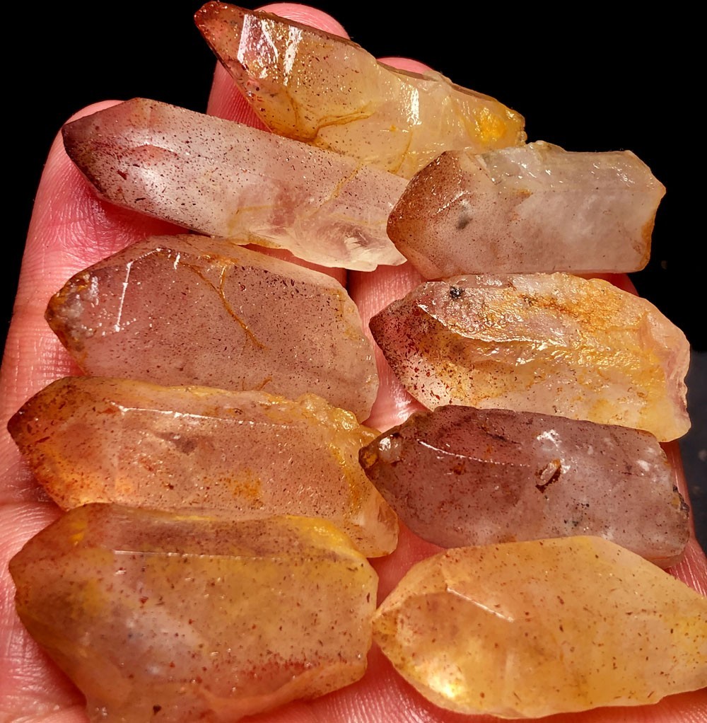 99g 9PC Fire Quartz Lepidocrocite Ignite your Passion Purpose Play Namibia t887
