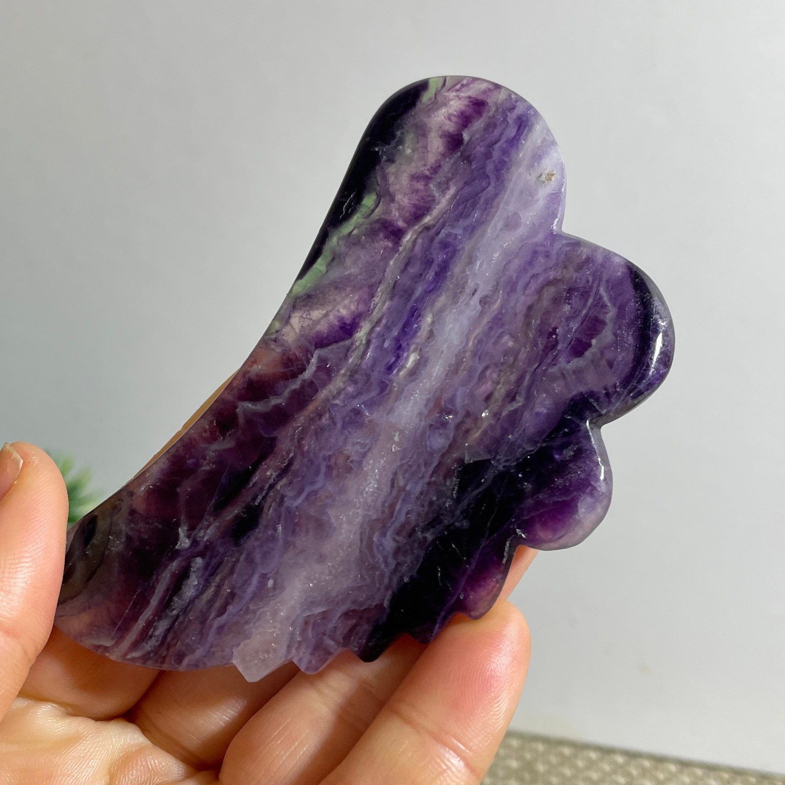 74g beautiful Rainbow Fluorite Rough stone specimens cure
