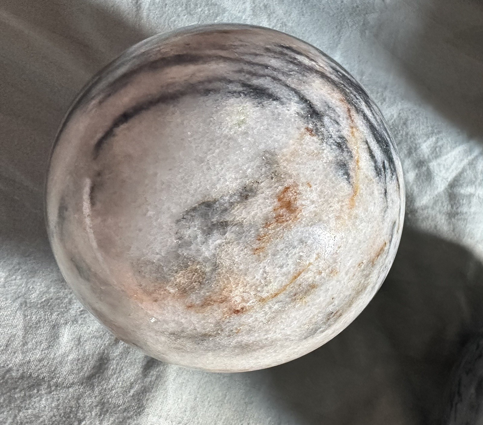 6 Solid Marble Polished Balls Decorative Sphere/ Orb Heavy Stone 3.75-4”