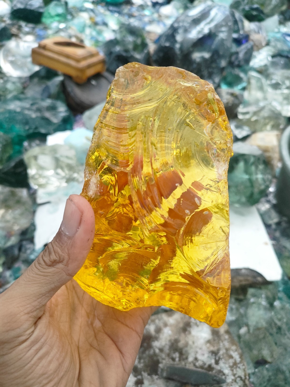1453gr(BAY12) SPECIAL BIG SIZE ” rare Big Size Extrajoss Yellow Special Item