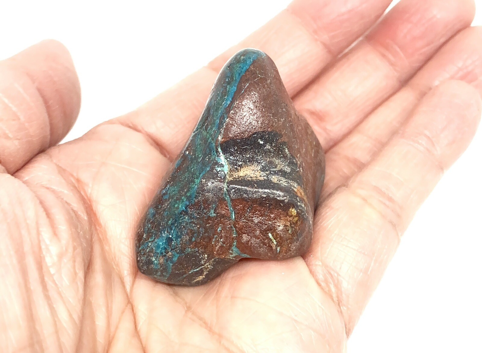Chrysocolla/Malachite In Cuprite Stone From Arizona 55g Over 1 1/2in