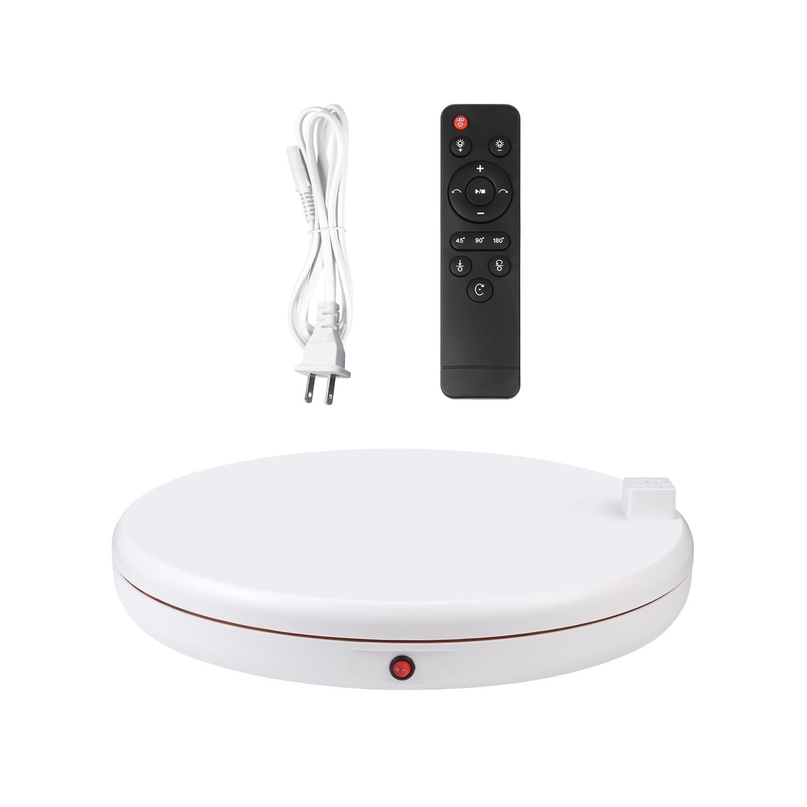 JORIXXY 45cm/18Inch Electric Motorized Rotating Turntable Display Stand