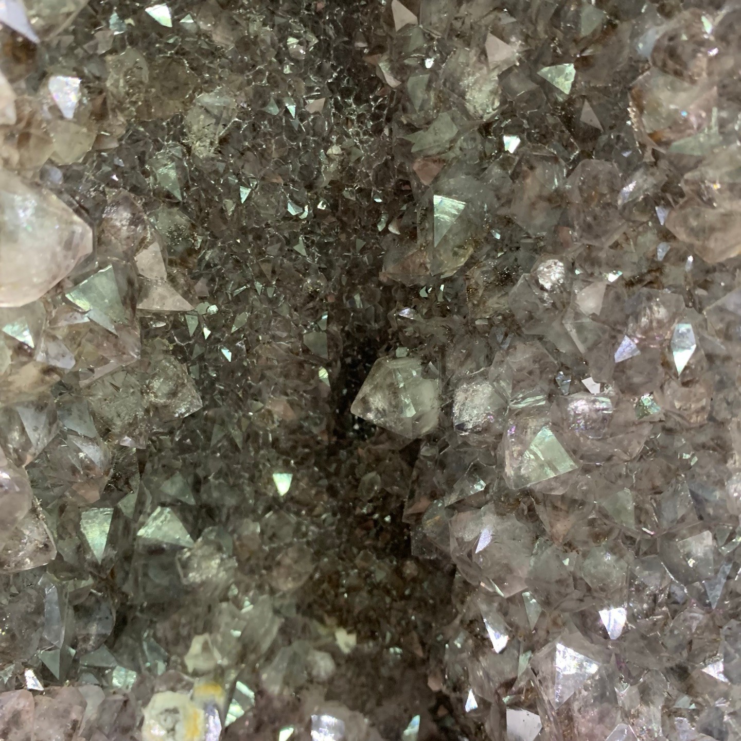24LB Natural premium titanium crystal Quartz Crystal Cluster Cathedral healing