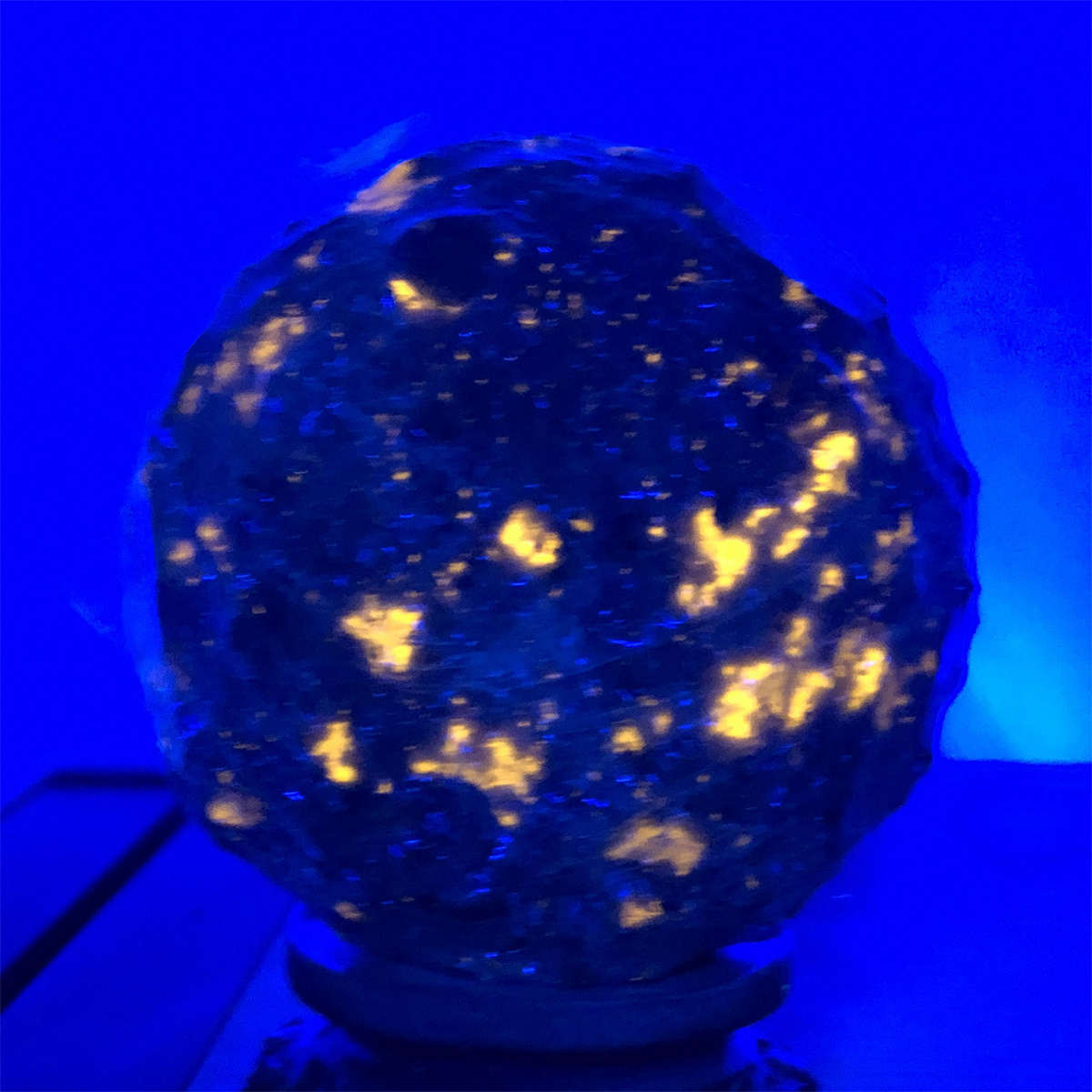 660g Natural Yooperlite Moon Quartz Crystal Sphere Reiki Crystal Ball Decor Gift