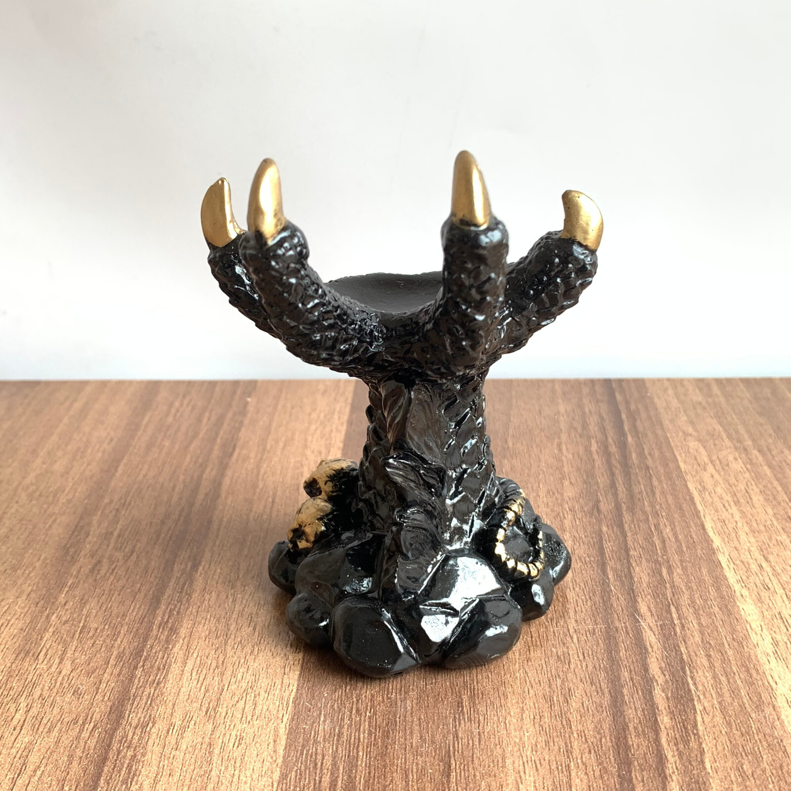 Dragon Claw Resin Sphere Holder Stand Base Natural Crystal Ball Hand C655