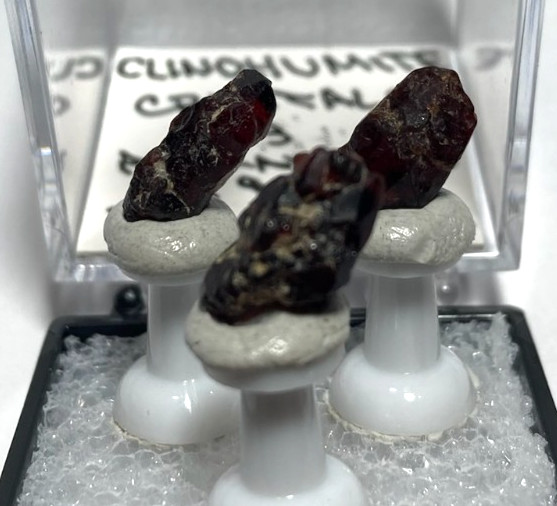 Deep red Clinohumite crystal Thumbnail from Afghanistan XR