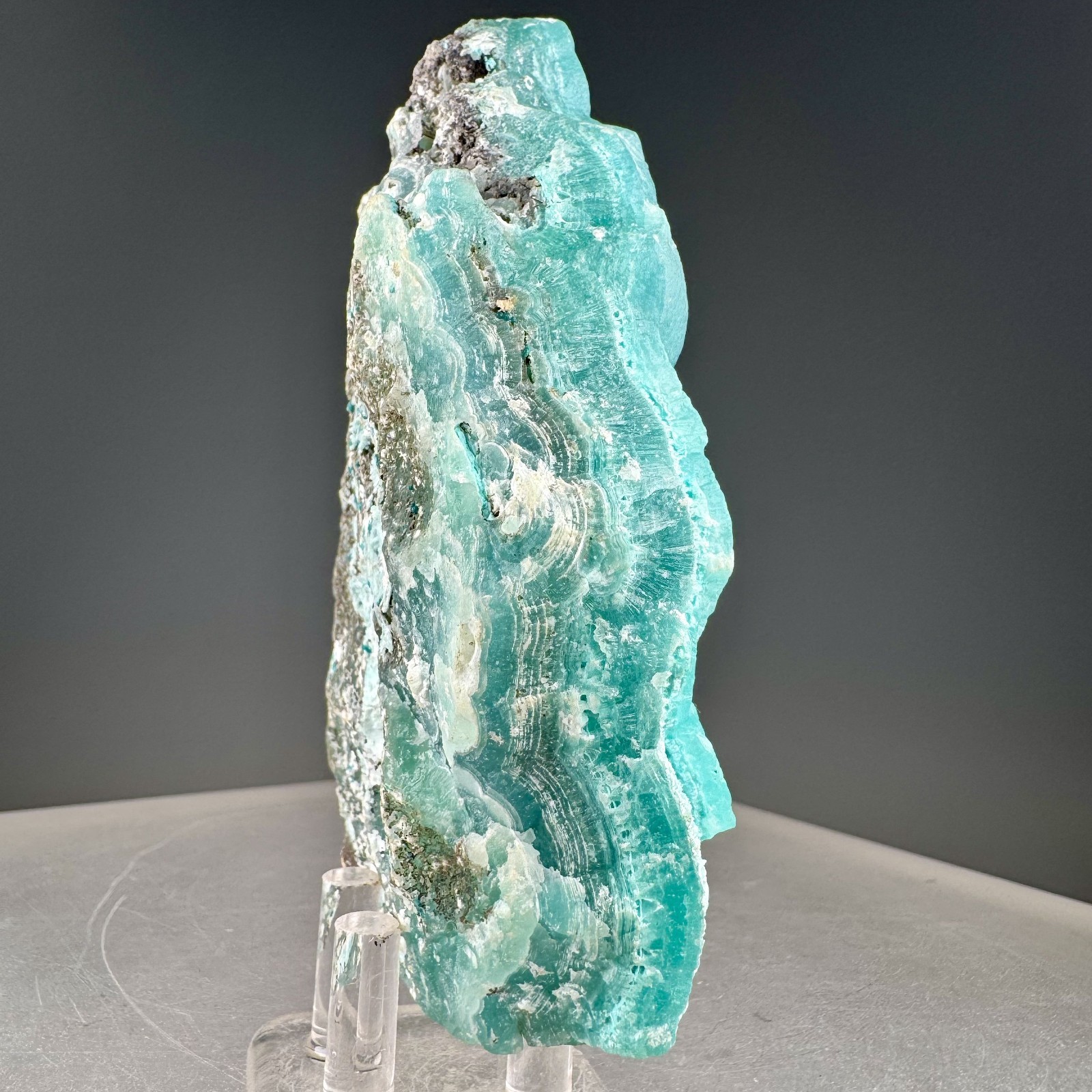 Vibrant Blue Smithsonite: Yanga Koubenza mines, Mfouati, Republic of Congo