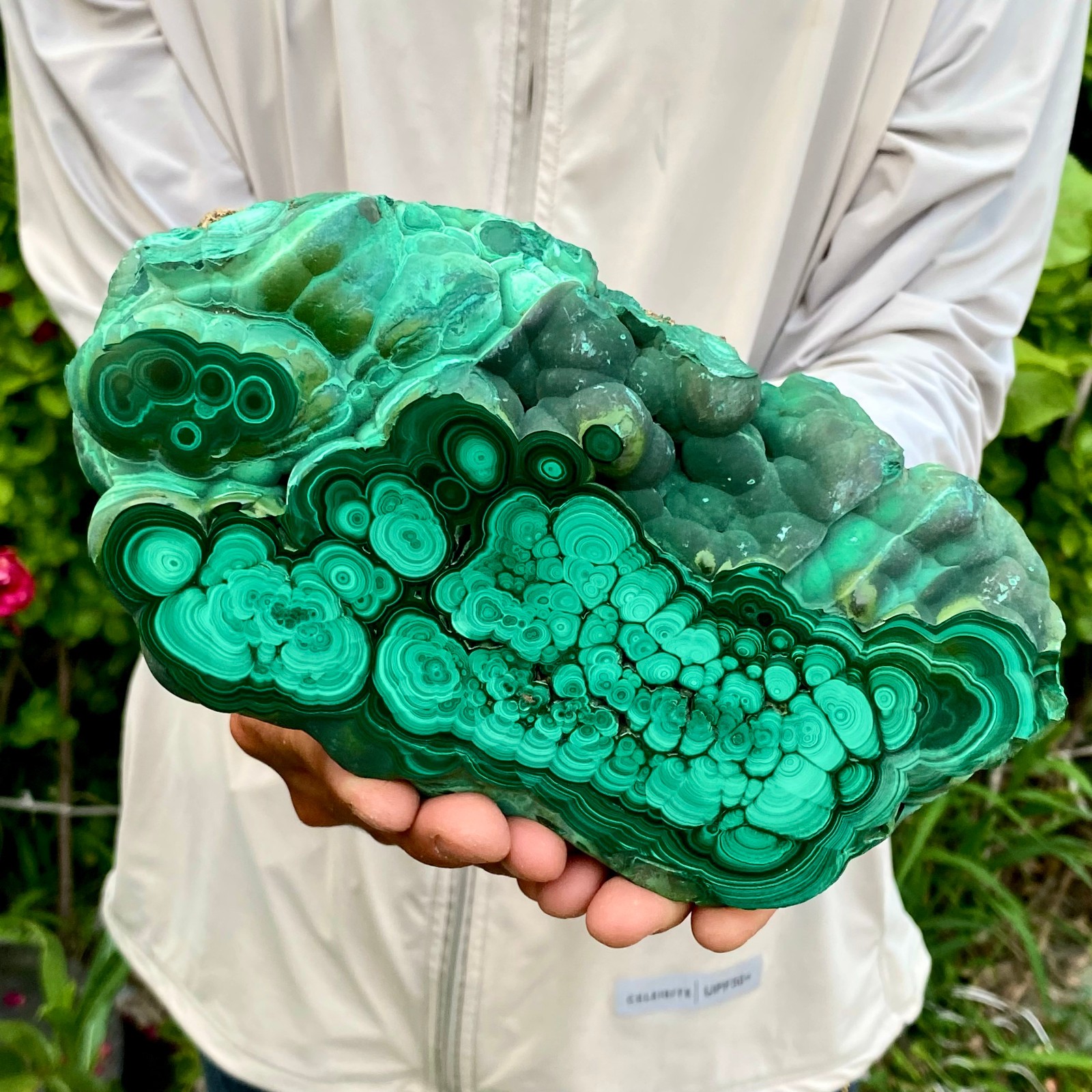 4.85LB Natural Green Malachite Crystal chunk Pattern Ore Specimen Quartz Healing