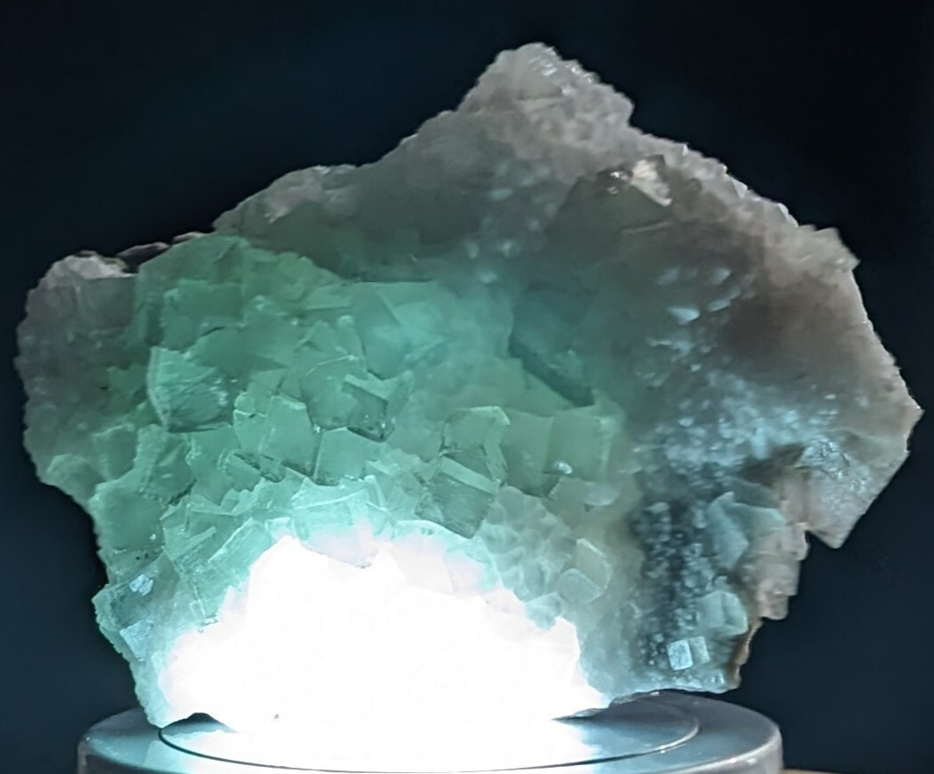 Green Fluorite Crystal Specimen Cluster Gemstone Chakra